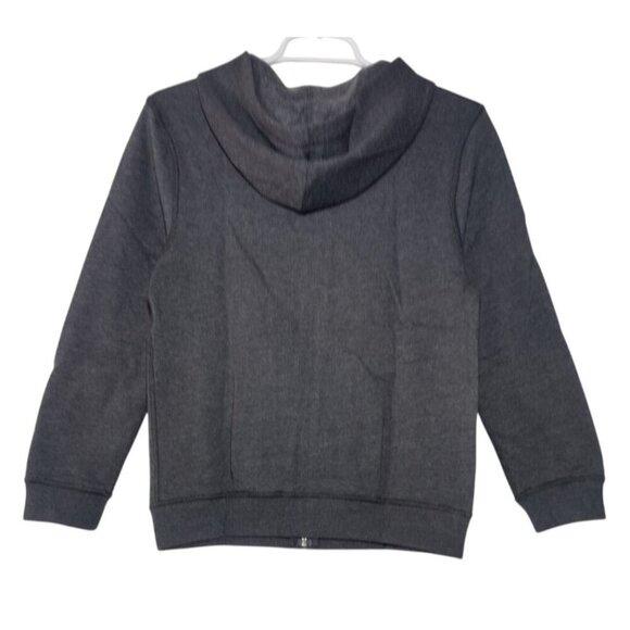Cat & Jack Youth M (8/10) Gray Full-Zip Hooded Sweatshirt Cotton, Polyester. NWT - Picture 2 of 6